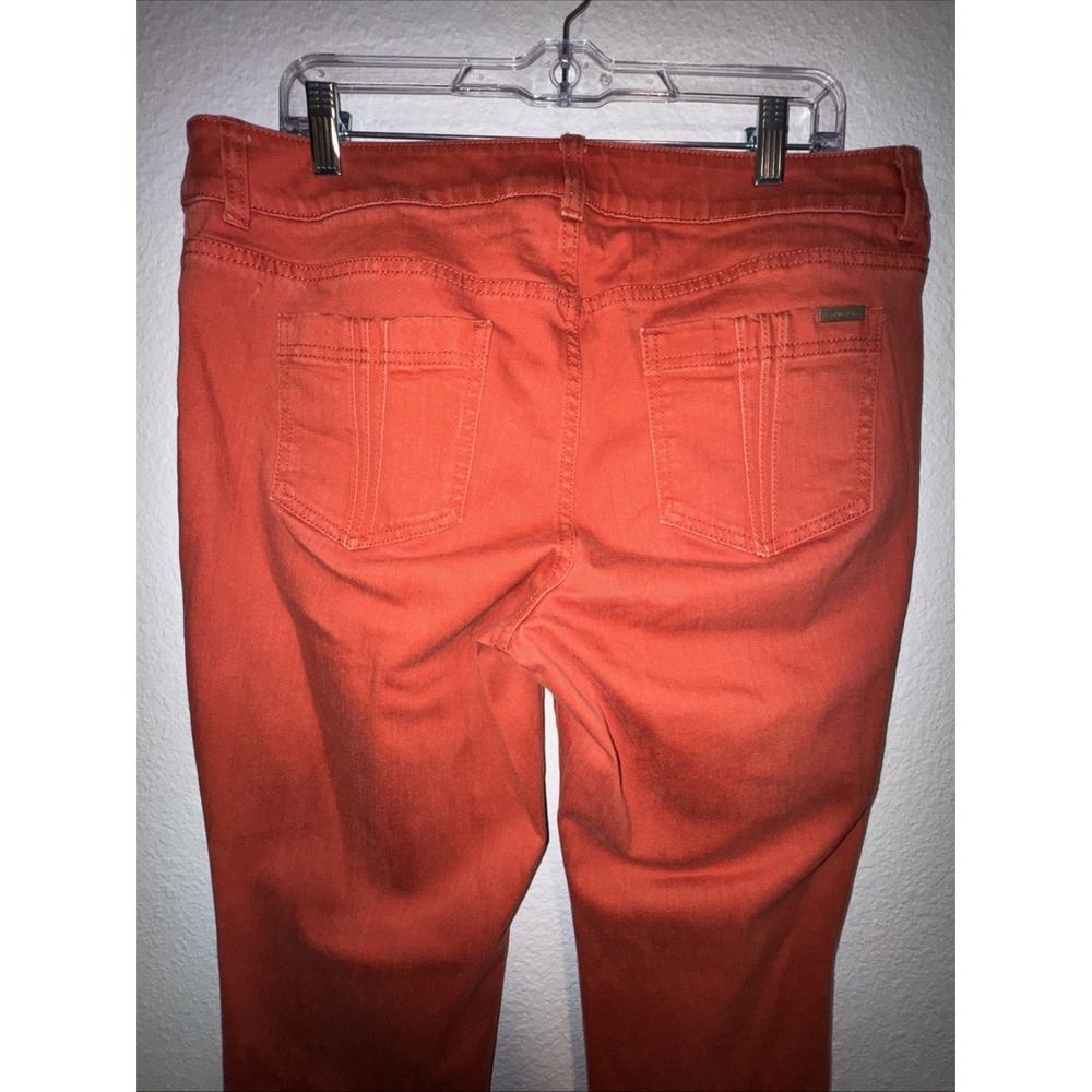 Chicos  Women's So Slimming Jeans Size 2 Chicos 12US Deep Coral  Burnt Orange - Picture 6 of 16